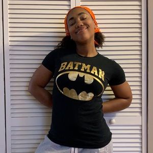 DC Comics Batman metallic tee shirt t-shirt